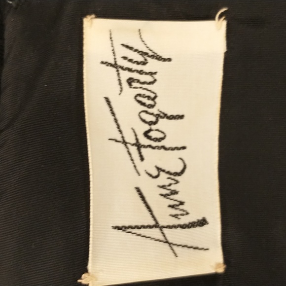 Anne Fogerty Vintage American Designer Classic Black Dress Midi Long Sleeve 8-10 - Picture 7 of 11